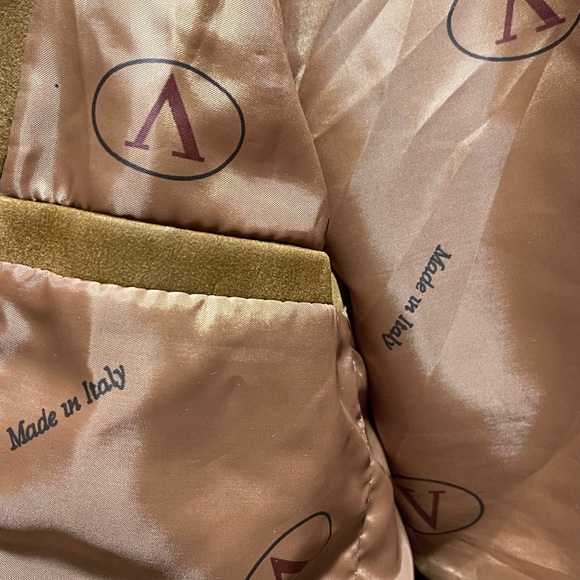 Leather suede v made in Italy 🇮🇹 Jacket Sz XL - Picture 4 of 7